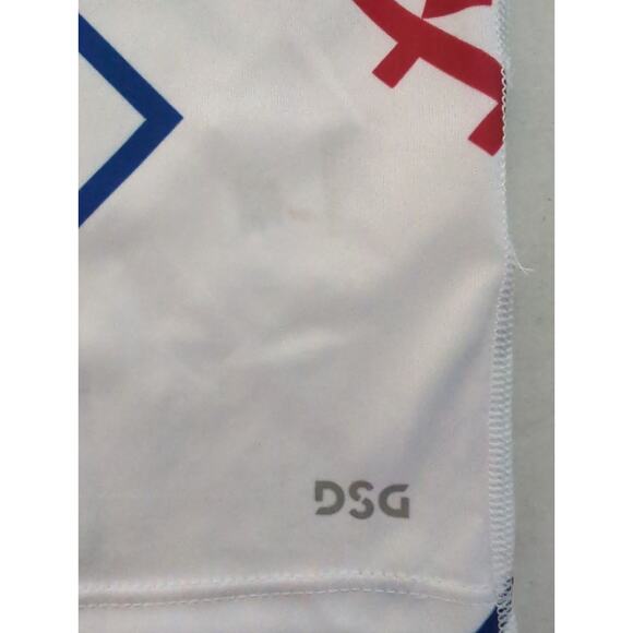 NWT DSG White Red Blue Movement Tank Pure White Court Lines Boy's Size L (14-16) - Picture 2 of 6